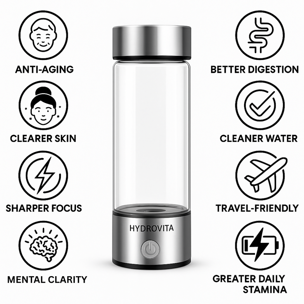 The Hydrogen Water Bottle for Better Health & More Energy — HydroVita, the Original